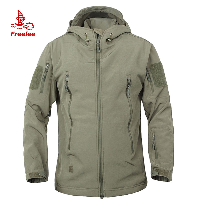 Outdoor TAD Hunting Hiking black custom men's jackets waterproof tactical softshell jacket