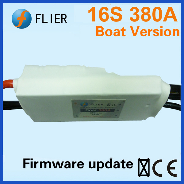 Flier 16s 380a rc esc brushless electronic dc motor speed controller for rc boat rc submarine efoil