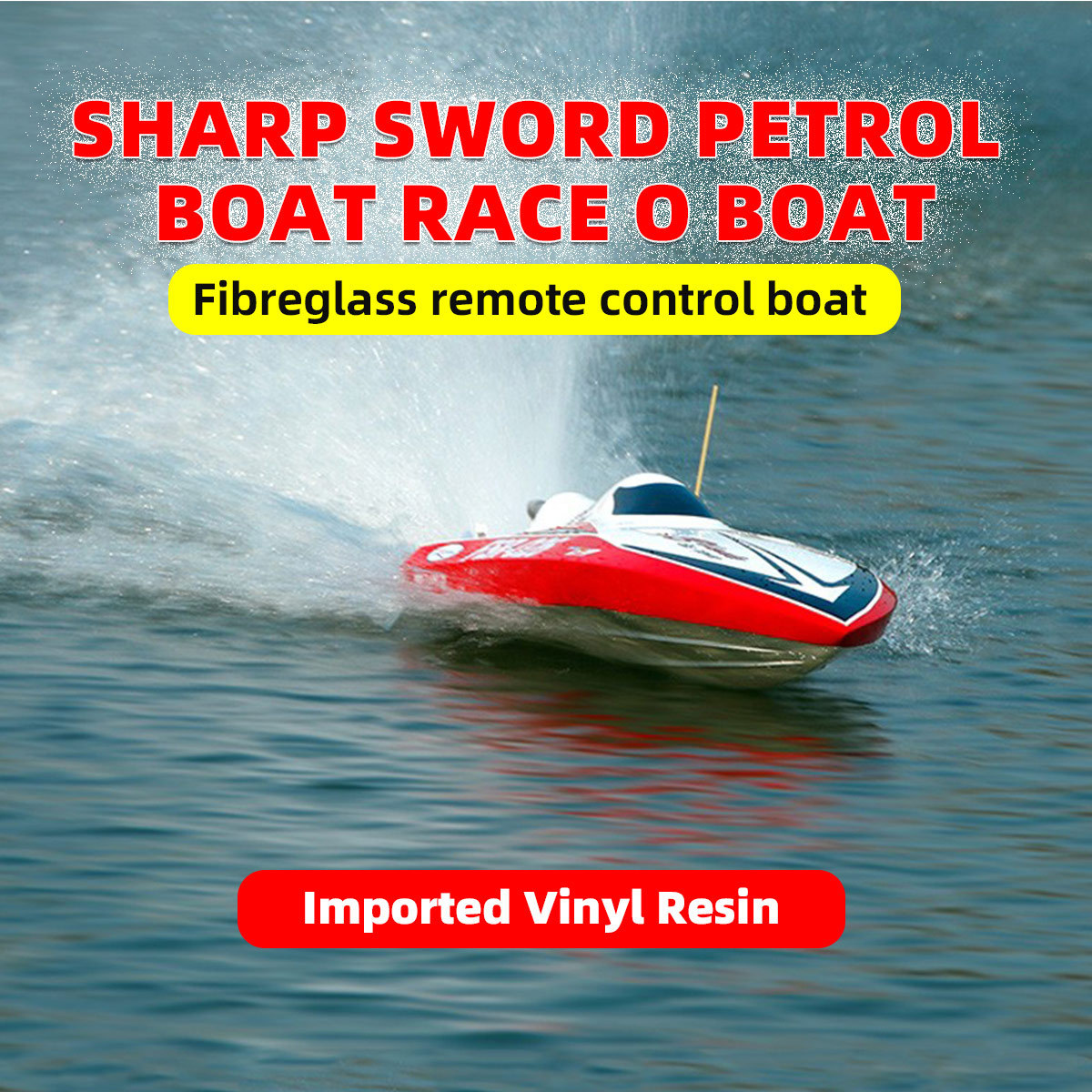 TFL 1307 Blade Race O Boat Fiberglass 30CC Gas Racing Boat