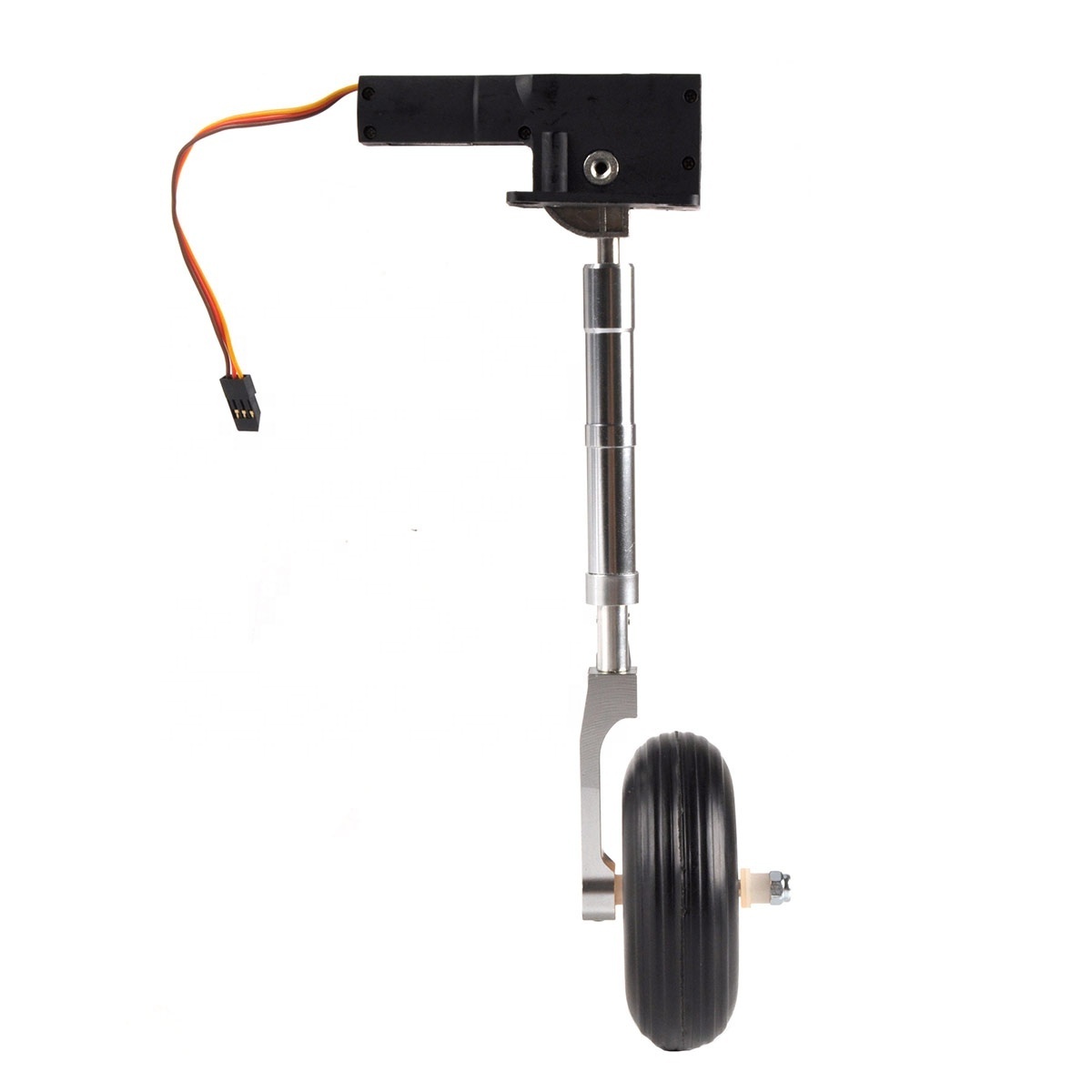 Electric Servoless  Retractable Landing Gear Anti-vibration Landing Gear With Wheels for 5-6kg RC P47 Plane