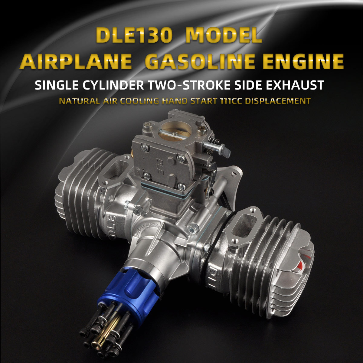 DLE130 130CC Double Cylinder Gasoline Engine For RC Fix Wing Airplane Gas 13HP Engines