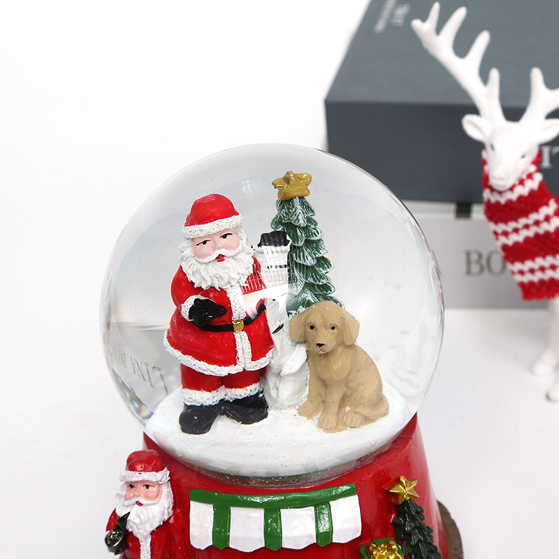 Hot Sale Custom Merry Christmas Resin Crafts Santa  christmas decorations  Christmas Snow Globes wholesale