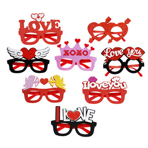 2023 Wholesale Valentine's Day Wedding Gift Party Supplies Decorations Photo Booth Props Glasses