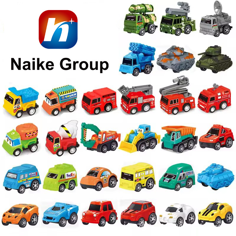 Wholesale Plastic Small Toy Car Cartoon Mini Inertial Return Force Car For Gift Kids Toys