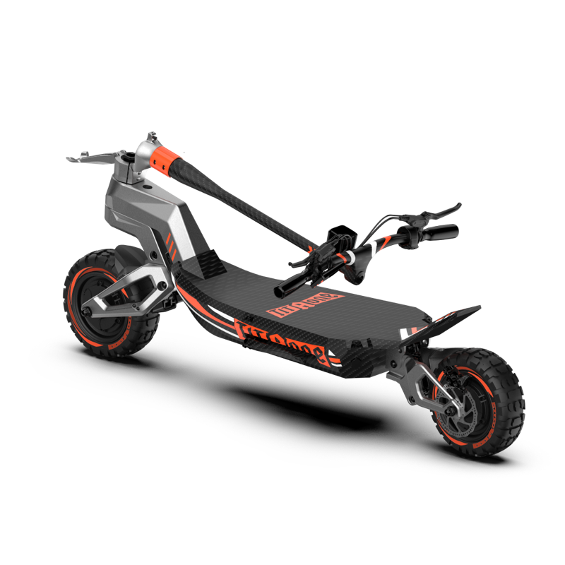 Titaone-X electric scooter with carbon fiber body 4000w 60v 11inch off road tire wheels 90km/h high speed scooter