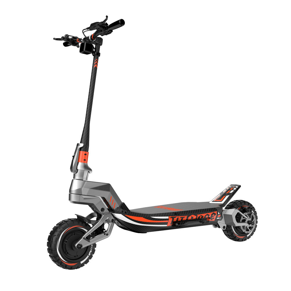 Titaone-X electric scooter with carbon fiber body 4000w 60v 11inch off road tire wheels 90km/h high speed scooter