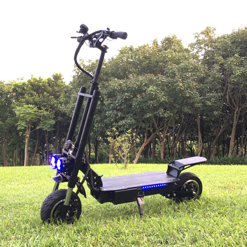 2019 Amazon best hot seller 60v 5600w powerful dual motor electric scooter 11inch wheel big off road  tire folding scooter