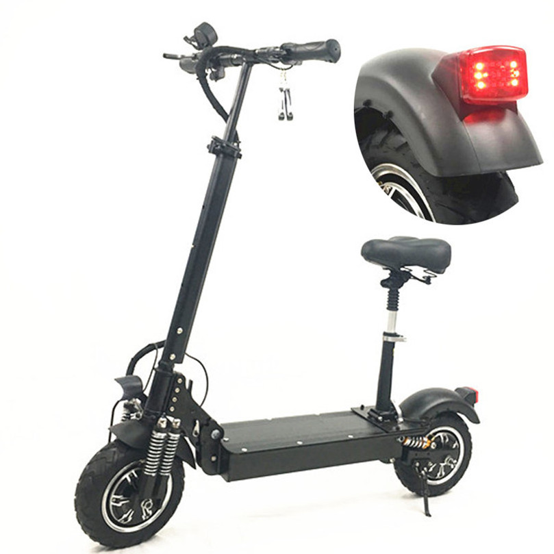 2019 el scooter Adult Foldable dual motor fat tire electric scooter 10 inch Two Wheel scooter electrico