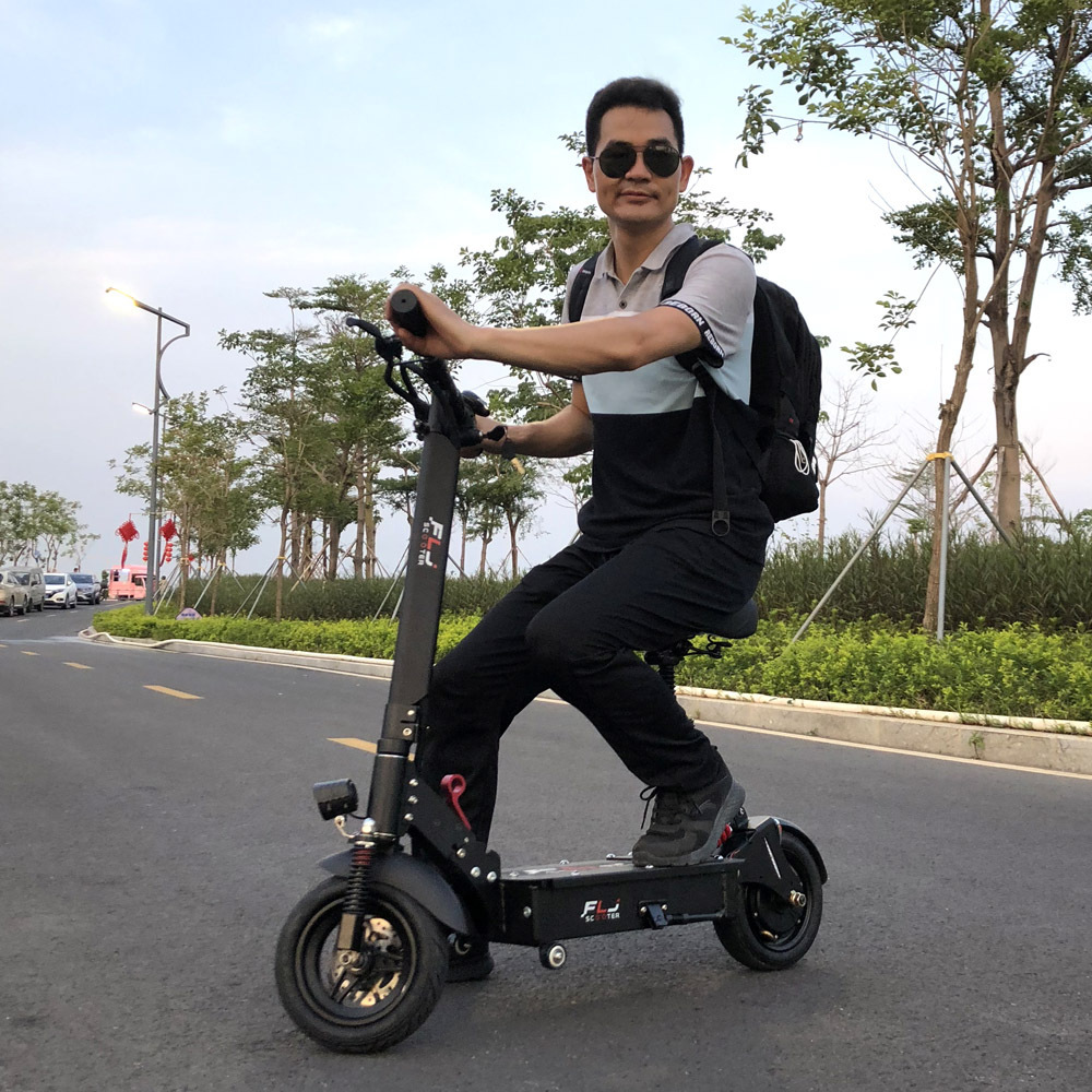 EU Stock 48v 1200w electric scooter with 10 inch wheel drop shipping mini folding children student kids lady e scooter with seat