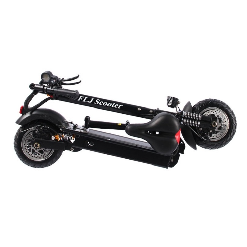 FLJ Free Shipping EU Warehouse 2400W Dual Motor e Scooter 52V Folding Electric Scooter Electric Motorcycle Scooter for Adult