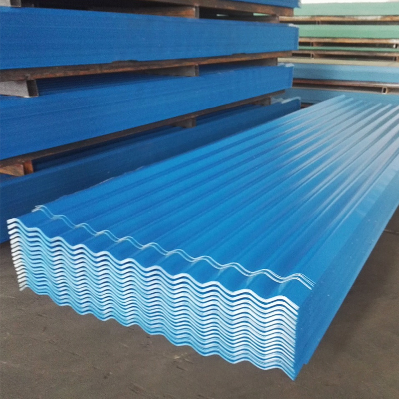 High Quality Coated Corrugated Steel PPGI PPGL Roofing Sheets Galvanised Sheet Ibr Sheeting 6m Price