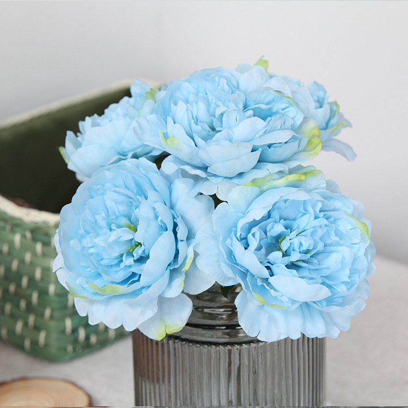 Free Design Single Heads Peony Simulation Flowers Artificial  Flowers For Wedding Home Outdoor Decoration