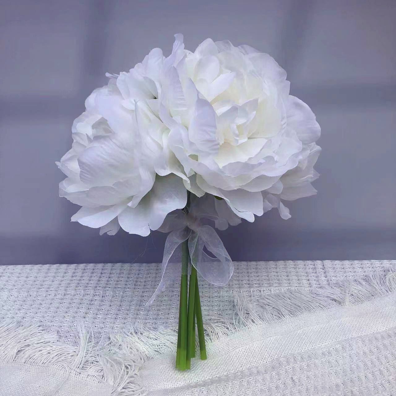 15cm*25cm*25cm Artificial Wedding Flowers Bouquet Artificial Peony Hand Tied Bouquet For Wedding