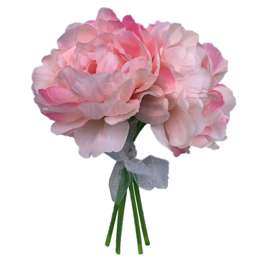 15cm*25cm*25cm Artificial Wedding Flowers Bouquet Artificial Peony Hand Tied Bouquet For Wedding