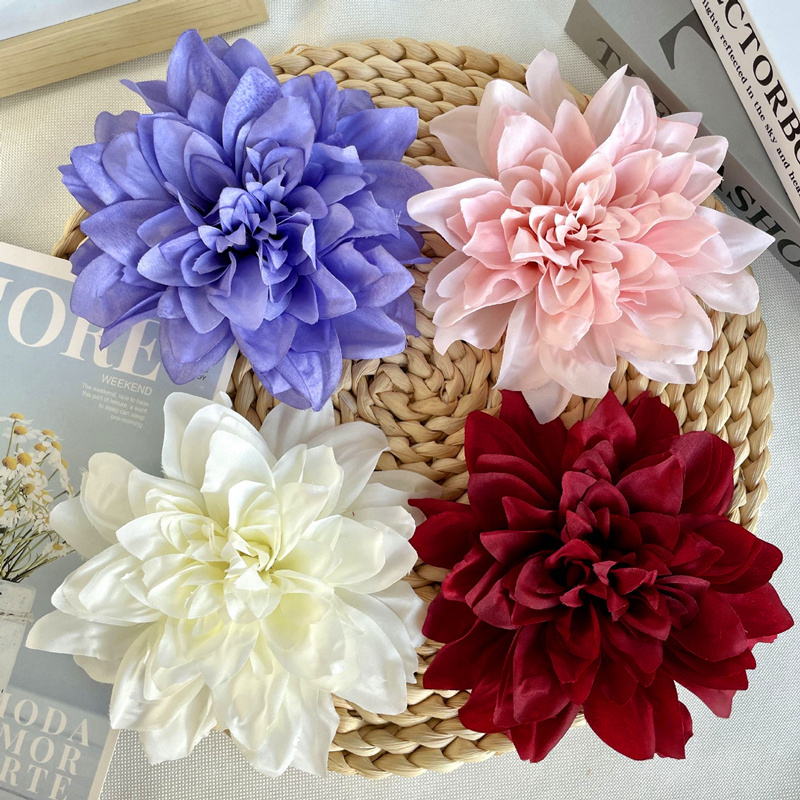 14CM Artificial Flowers Heads Costume Decoration silk Flower DIY Flowers heads For Backdrop