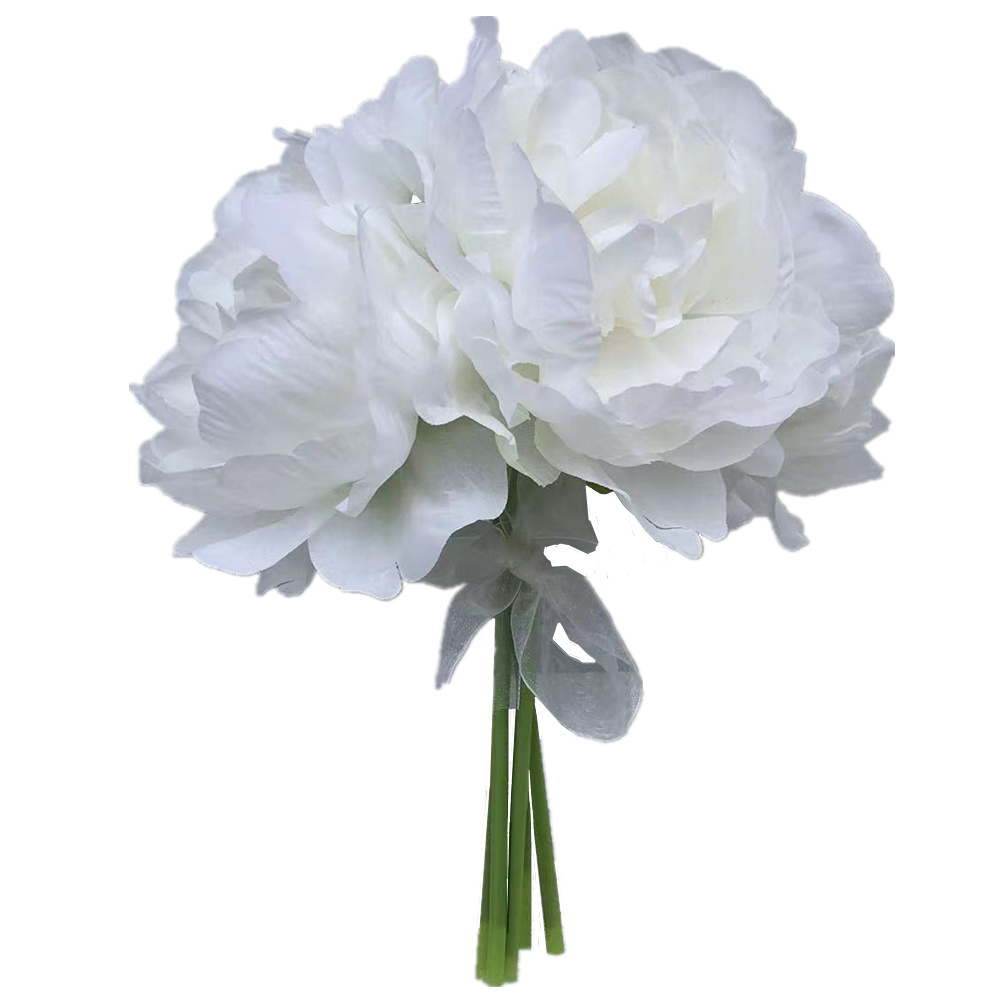 15cm*25cm*25cm Artificial Wedding Flowers Bouquet Artificial Peony Hand Tied Bouquet For Wedding