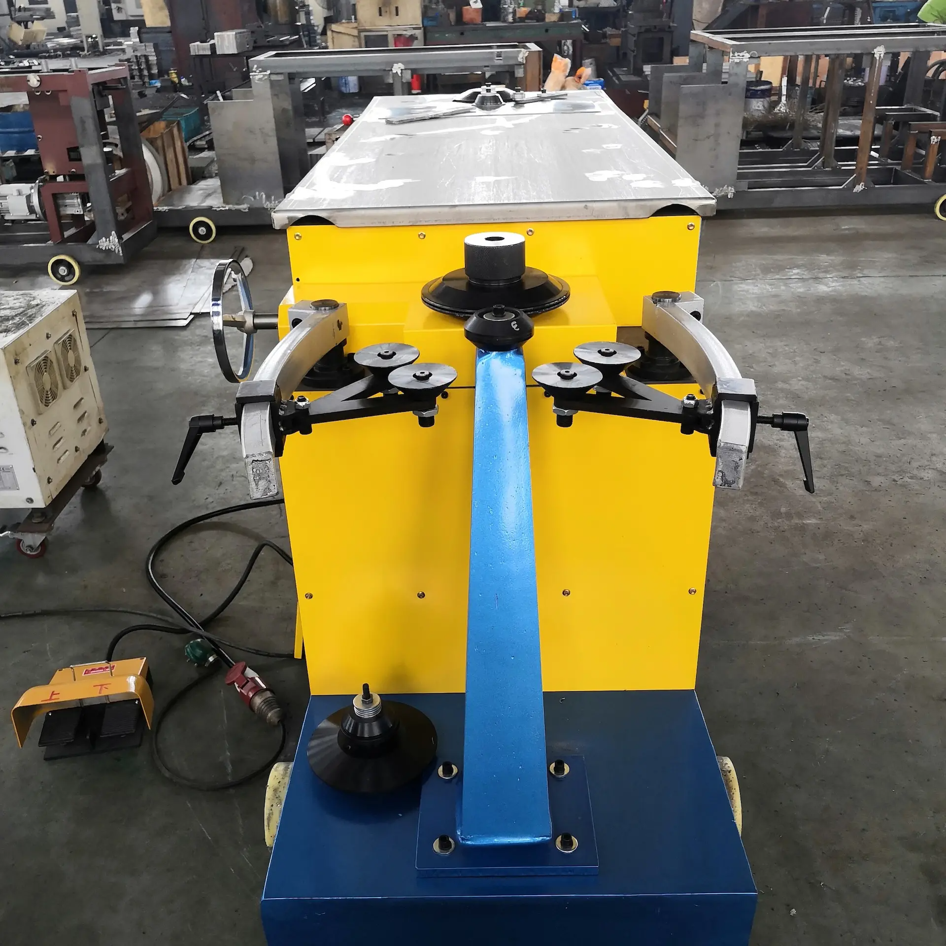 HVAC Electric Elbow Making Machine For Round Duct Produce