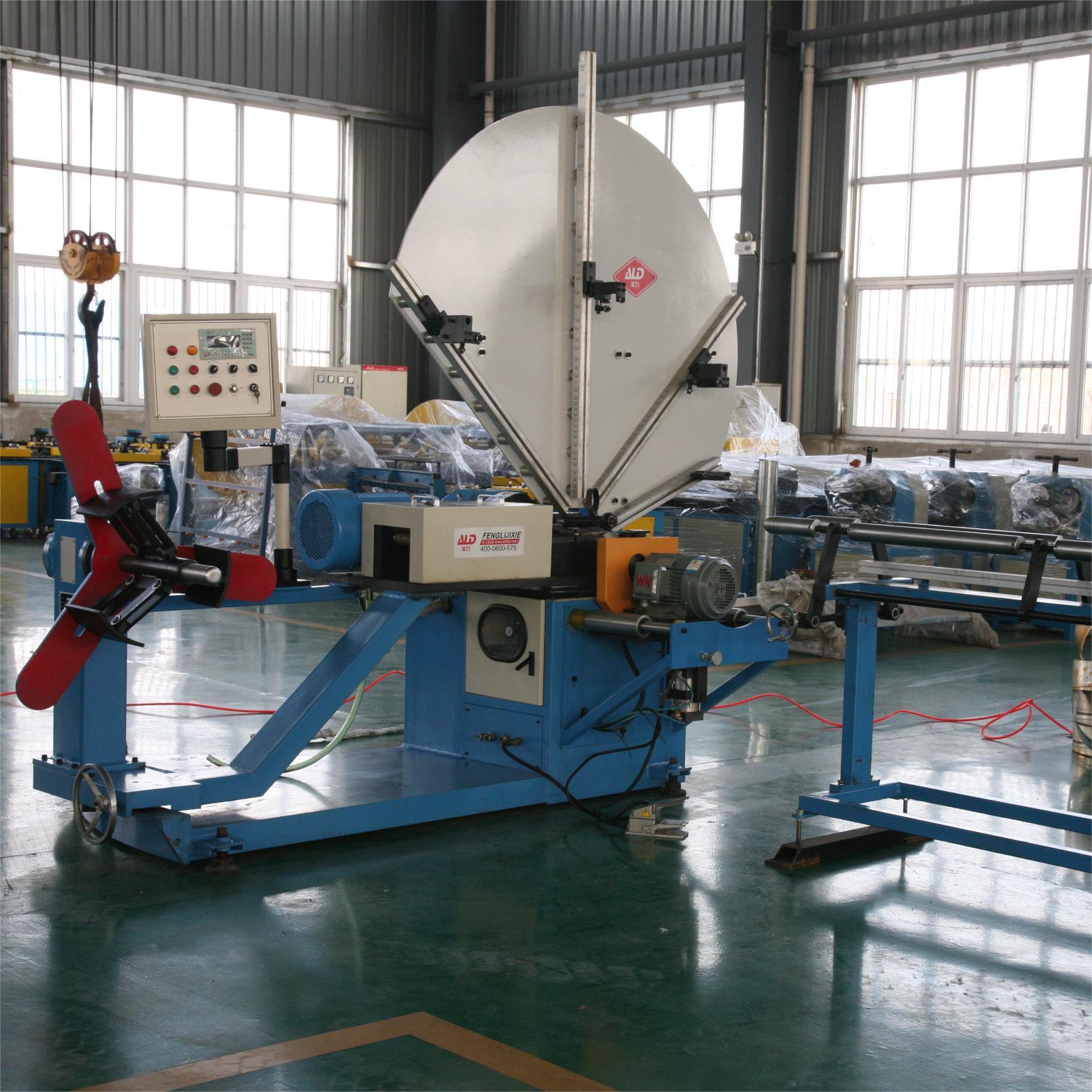 HVAC Round Duct Spiral Air Duct Making Machine For Aluminum Duct Forming