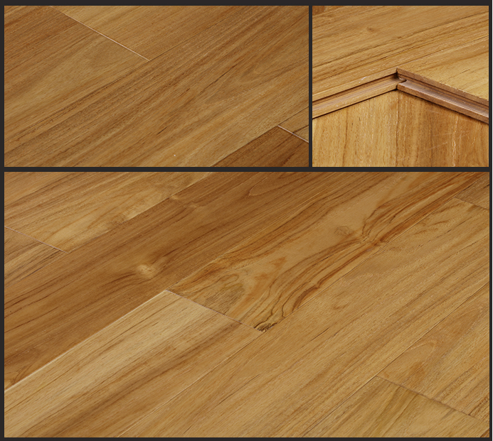 Indonesia teak Pure solid wood geothermal wood wax oil solid wood flooring