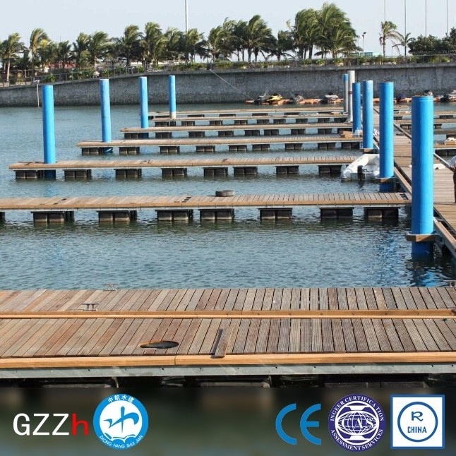 Small trial order impact resistance floating bridge made in guangzhou build a pontoon boat aluminium frame floating bridge