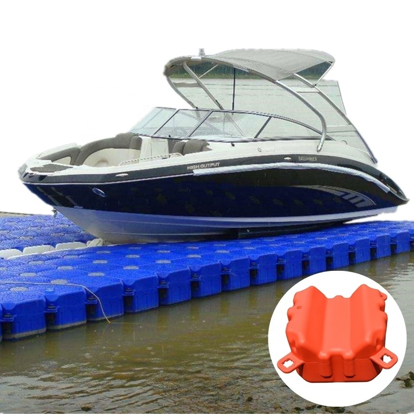 Marina jetski platform for sale made in China floating dock sea used on the bank plastic pontoon jet ski dock