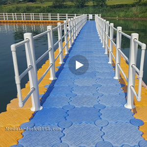 plastic pontoon water floating bridge