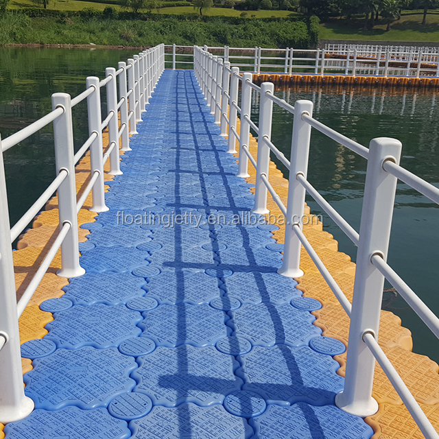 Hdpe floating pontoon walkway  portable  floating bridge