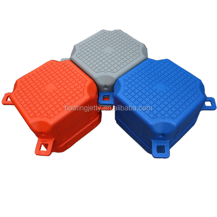 blue or grey colour HDPE plastic water floating buoy platform modular ponton floating dock thailand