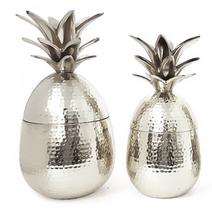 Art Craft Home Living Room Crafts Abstract Sculpture Luxury Metal Aluminum Silver Pineapple Decor