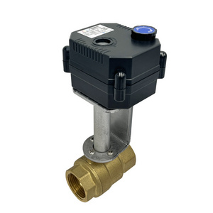 Remote control 1/4  3/4 1 Inch 12v electric motorised quick air water shut off ball valve high temperature version available