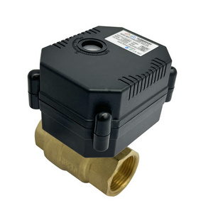 Wholesale price automatic remote control mini electric motorized water air shut off  ball valve replace solenoid valve