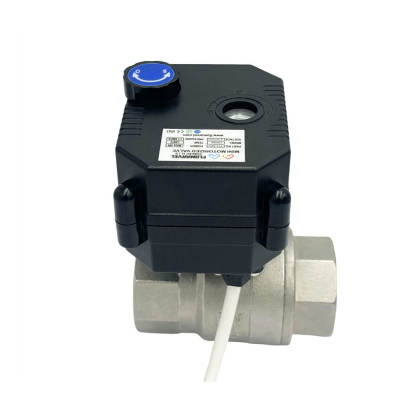 Remote control dn20 3/4 Inch DN25 1'' 12v electrical motor drive actuator operated ball valve