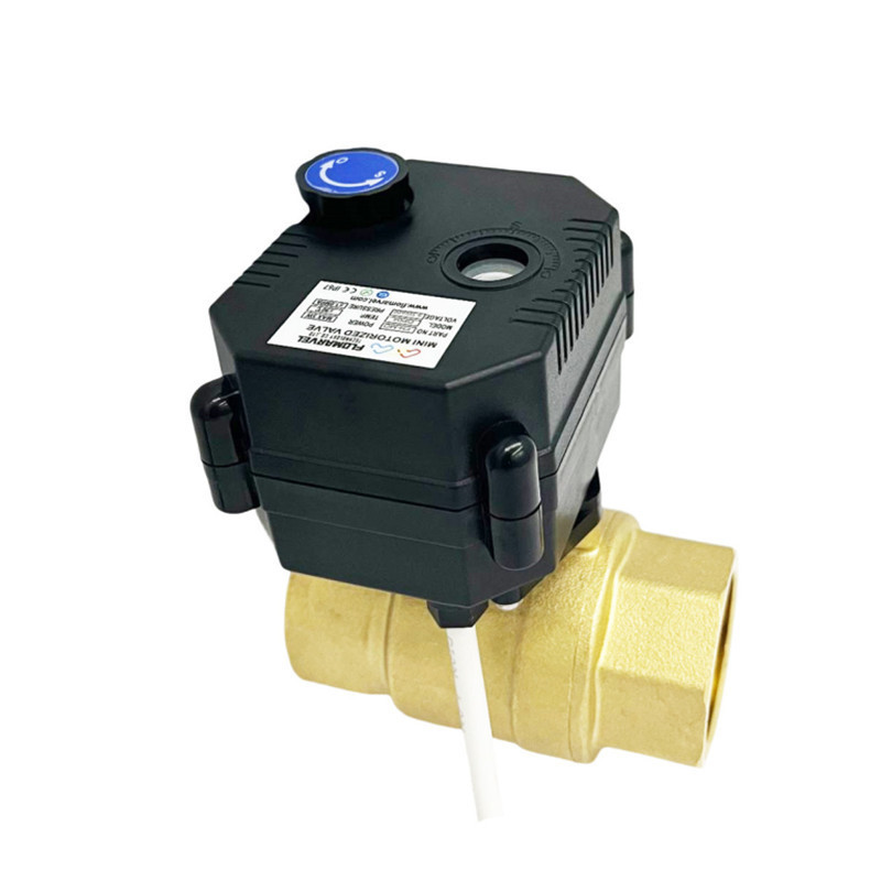 2 way 3 way 12v pvc brass plastic electric motor actuator water control motorized ball valve for fan coil unit fcu