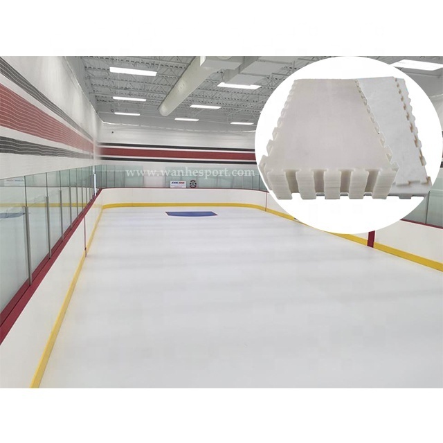 Wanhe free samples accepted UHMWPE portable roller skating dryland  rink synthetic ice