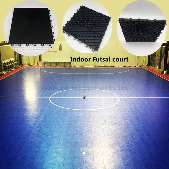 Wanhe TOP quality Indoor Outdoor High Durability wholesale portable flexible price cost to build futsal court flooring