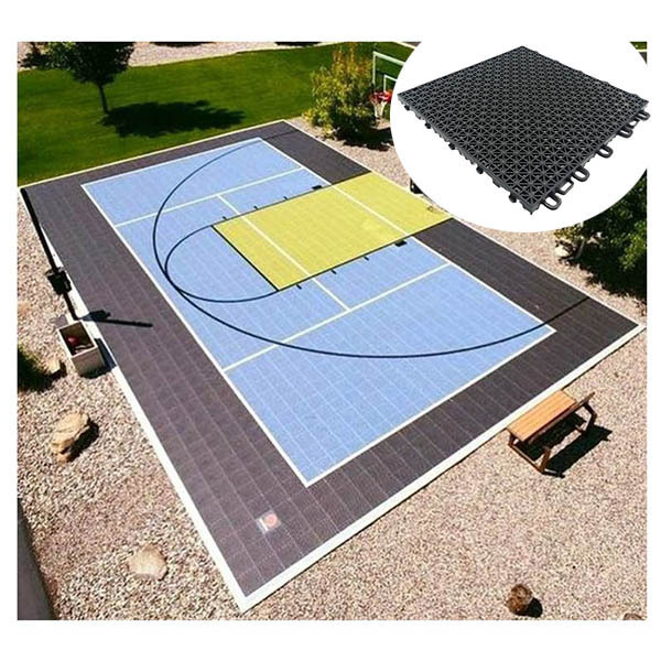 Wholesale outdoor pp playground flooring interlocking outdoor basketball court floor sports tiles