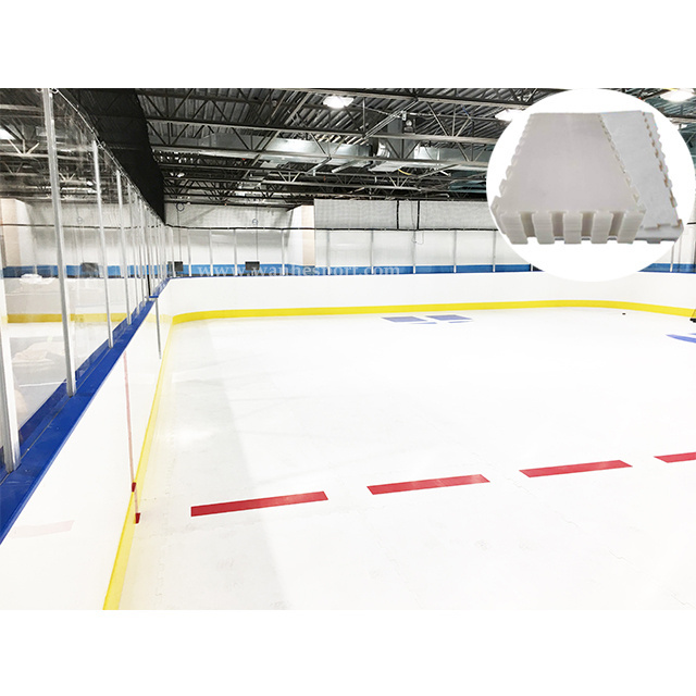 Wanhe free samples accepted UHMWPE portable roller skating dryland  rink synthetic ice