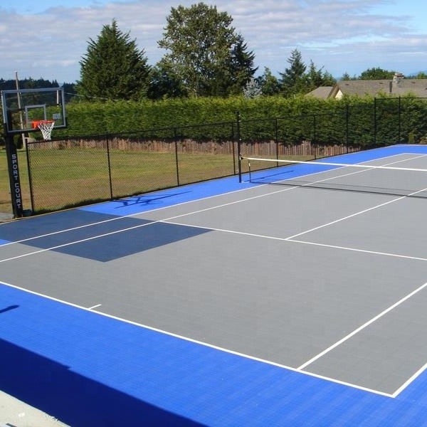 20 Years factory Top quality factory price ECO-friendly plastic DIY fast install portable tennis court surface