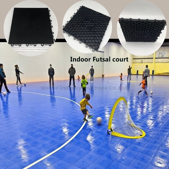 Wanhe TOP quality Indoor Outdoor High Durability wholesale portable flexible price cost to build futsal court flooring