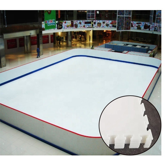 Wanhe free samples accepted UHMWPE portable roller skating dryland  rink synthetic ice