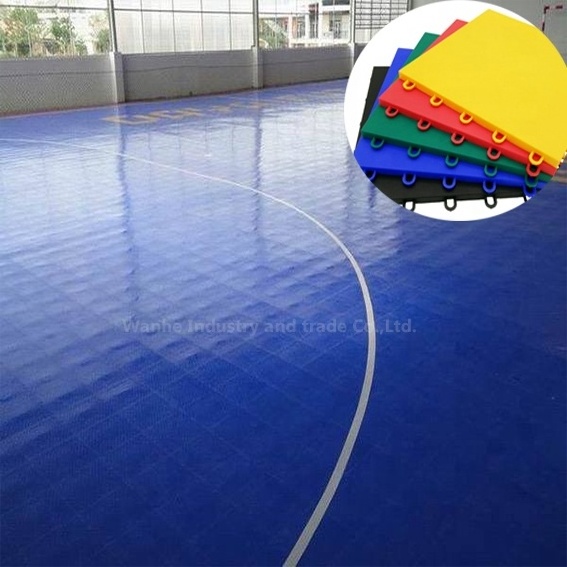 Wanhe TOP quality Indoor Outdoor High Durability wholesale portable flexible price cost to build futsal court flooring