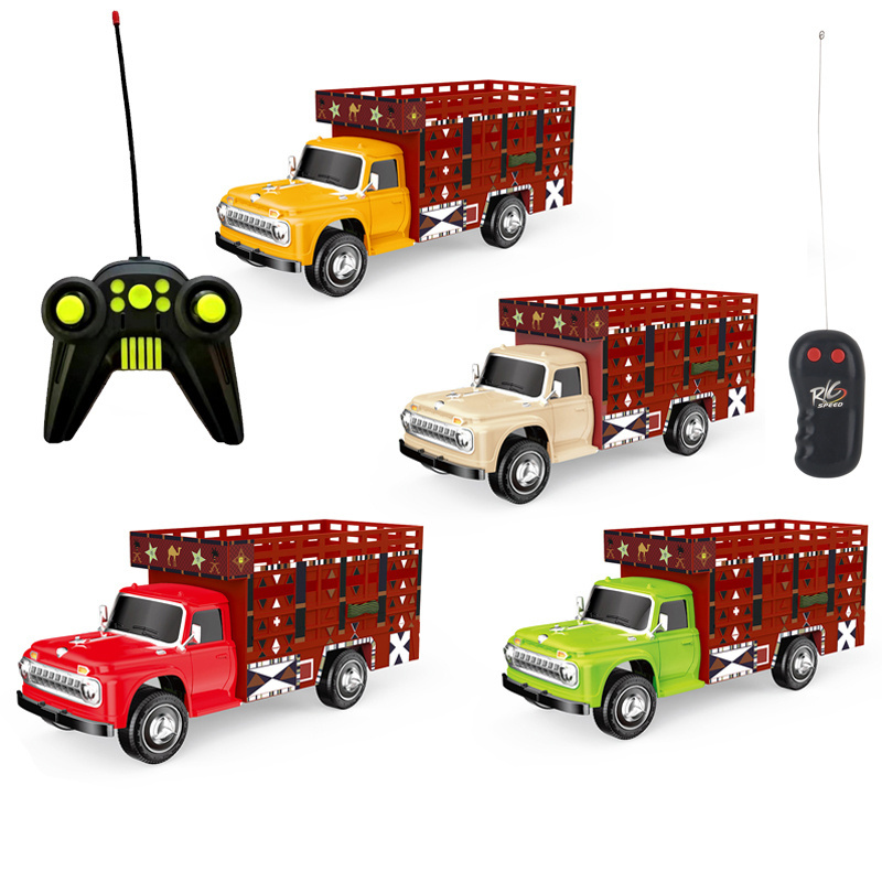 Simulation remote control two channel four wheel 1:20 kids truck rc toys