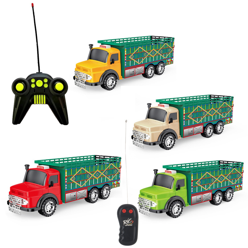 Simulation remote control two channel four wheel 1:20 kids truck rc toys