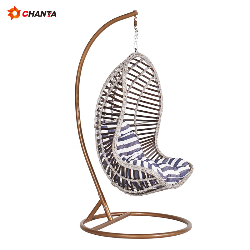 Comfortable Outdoor Swing Chair Hanging Egg Custom Size Egg Swing Chair