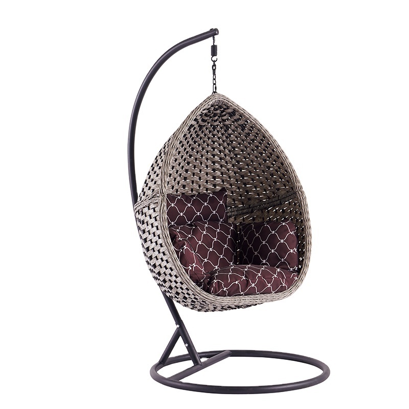 Handcrafted High Quality Outdoor rattan bird's nest  basket chair indoor  hanging chair household swing rattan egg chair