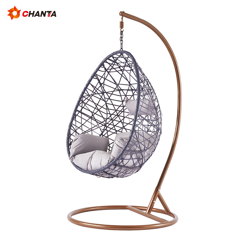 Handcrafted High Quality Outdoor rattan bird's nest  basket chair indoor  hanging chair household swing rattan egg chair