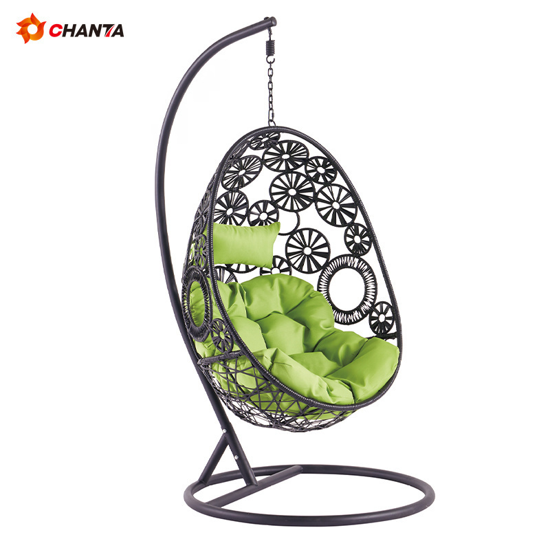 Good Quality  Chanta Popular Modern Living Room Chairs Transparent  Egg Chair Swing with Stand Bubble Chair Gold