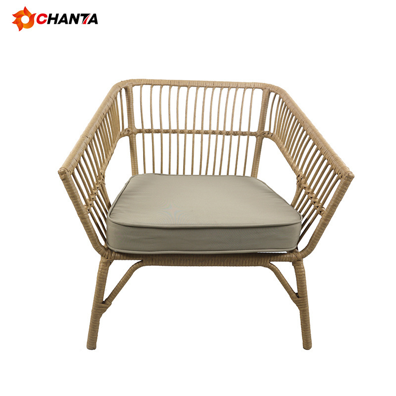 Rope chair outdoor furniture dining chair patio aluminium leisure chair