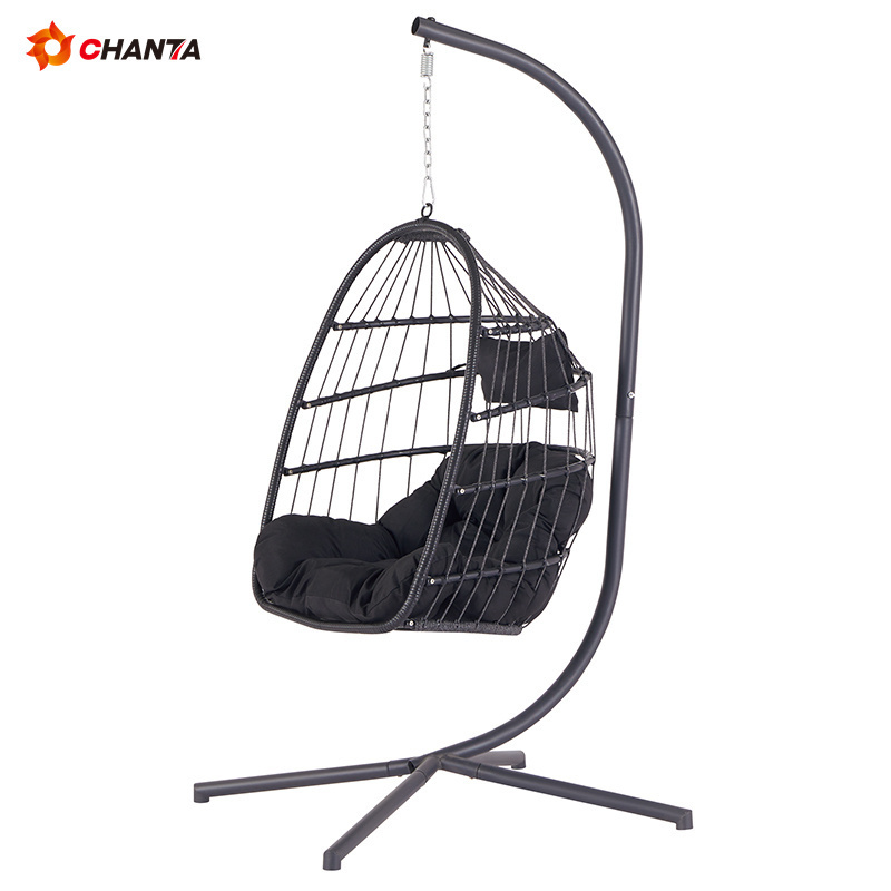 Outdoor Swing Chair High Quality Hanging Egg Custom Size Egg Swing Chair New Design Carton Packing