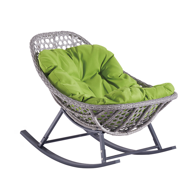 Retro Leisure High Back Hotel Garden Woven Rattan Chaise Lounge Sofa Chair